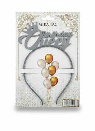 MİKA TAÇ BİRTHDAY QUEEN MAT GÜMÜŞ