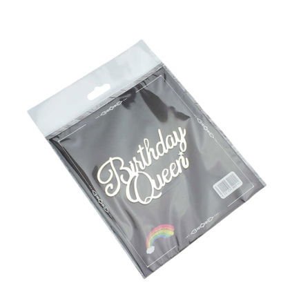 PASTA ÖNÜ PLEKSİ BİRTHDAY QUEEN GOLD