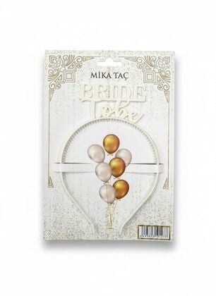 MİKA TAÇ BRİDE TOBE BEYAZ