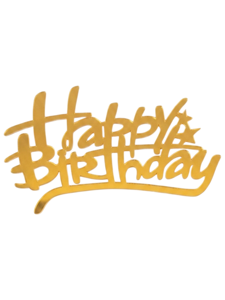 PASTA ÖNÜ PLEKSİ ÇİZGİLİ HAPPY GOLD
