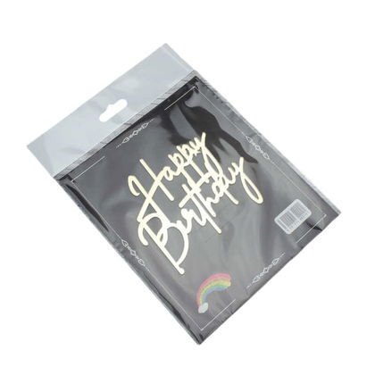 PASTA ÖNÜ PLEKSİ HAPPY BİRTHDAY GOLD