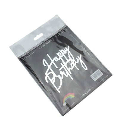 PASTA ÖNÜ PLEKSİ HAPPY BİRTHDAY GÜMÜŞ