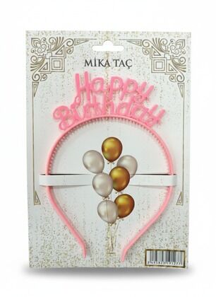 MİKA TAÇ HAPPY PEMBE