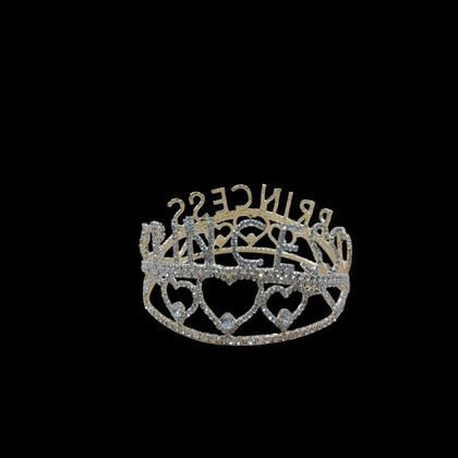 PASTA ÜSTÜ METAL TAÇ YAZILI PRENSES GOLD