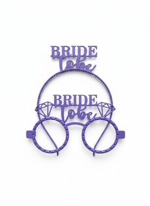 RENKLİ MİKA TAÇ GÖZLÜK BRİDE TOBE LİLA