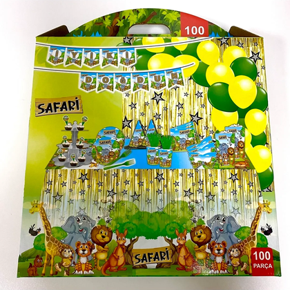 SAFARİ İYİ Kİ DOĞDUN 100 PARÇA FULL SET