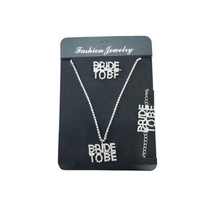 TAŞLI 3'LÜ KOLYE BRIDE TOBE GÜMÜŞ