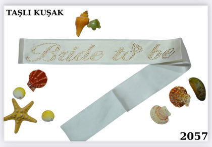 TAŞLI KUŞAK BRİDE TOBE BEYAZ GOLD