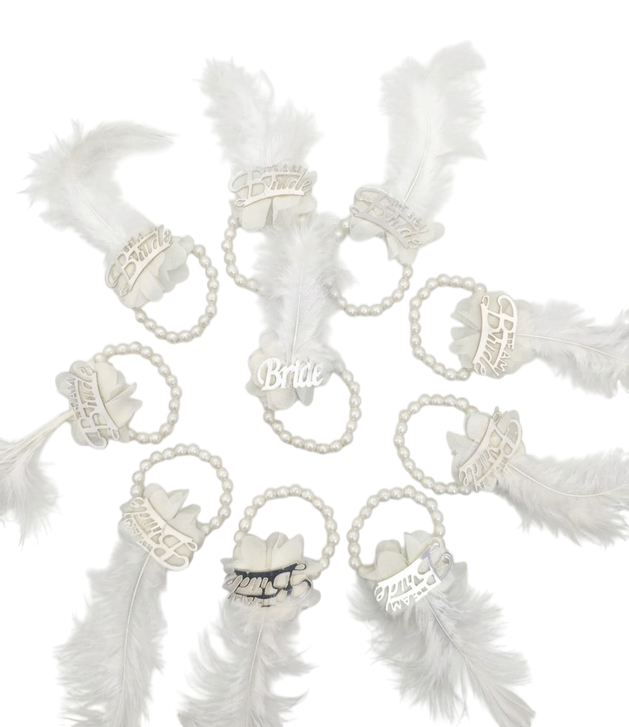 10LU İNCİLİK BİLEKLİK BEYAZ GÜMÜŞ