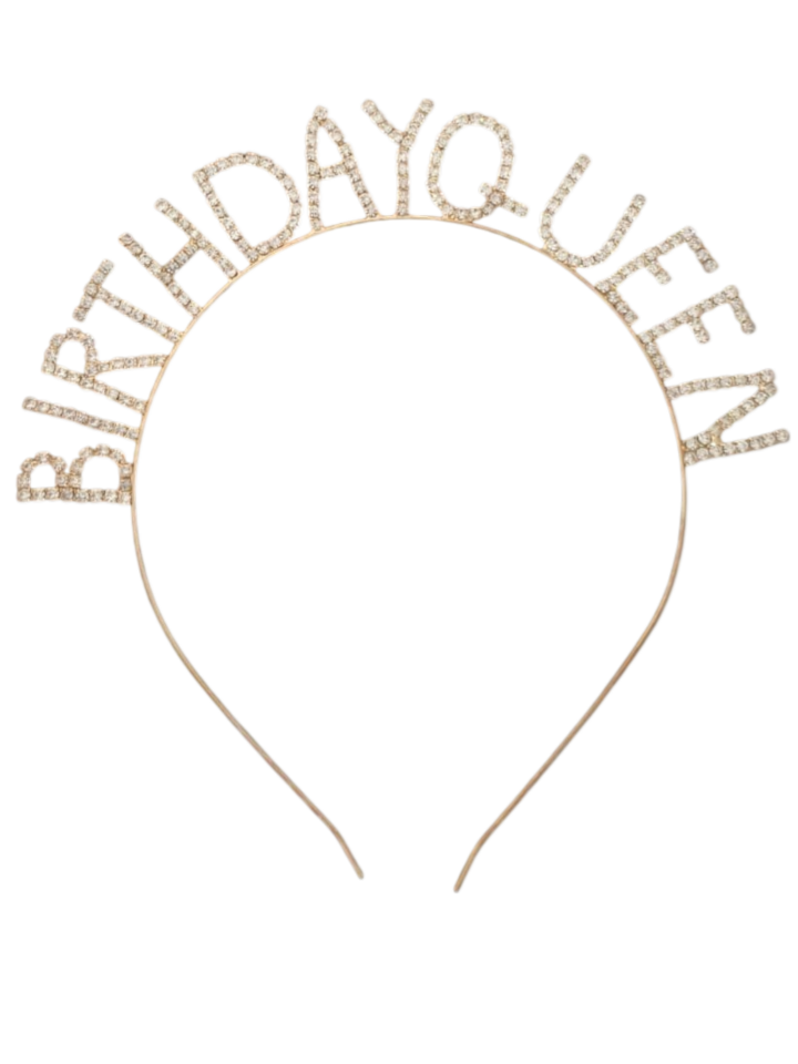 TAŞLI TAÇ BİRTHDAY QUEEN GOLD