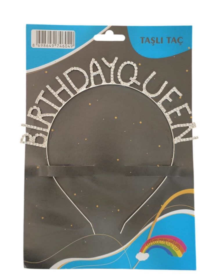 TAŞLI TAÇ BİRTHDAY QUEEN GÜMÜŞ