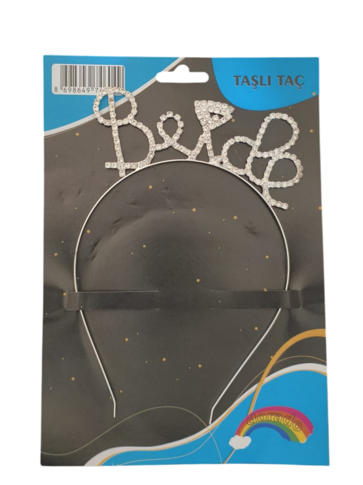 TAŞLI TAÇ BRİDE GÜMÜŞ