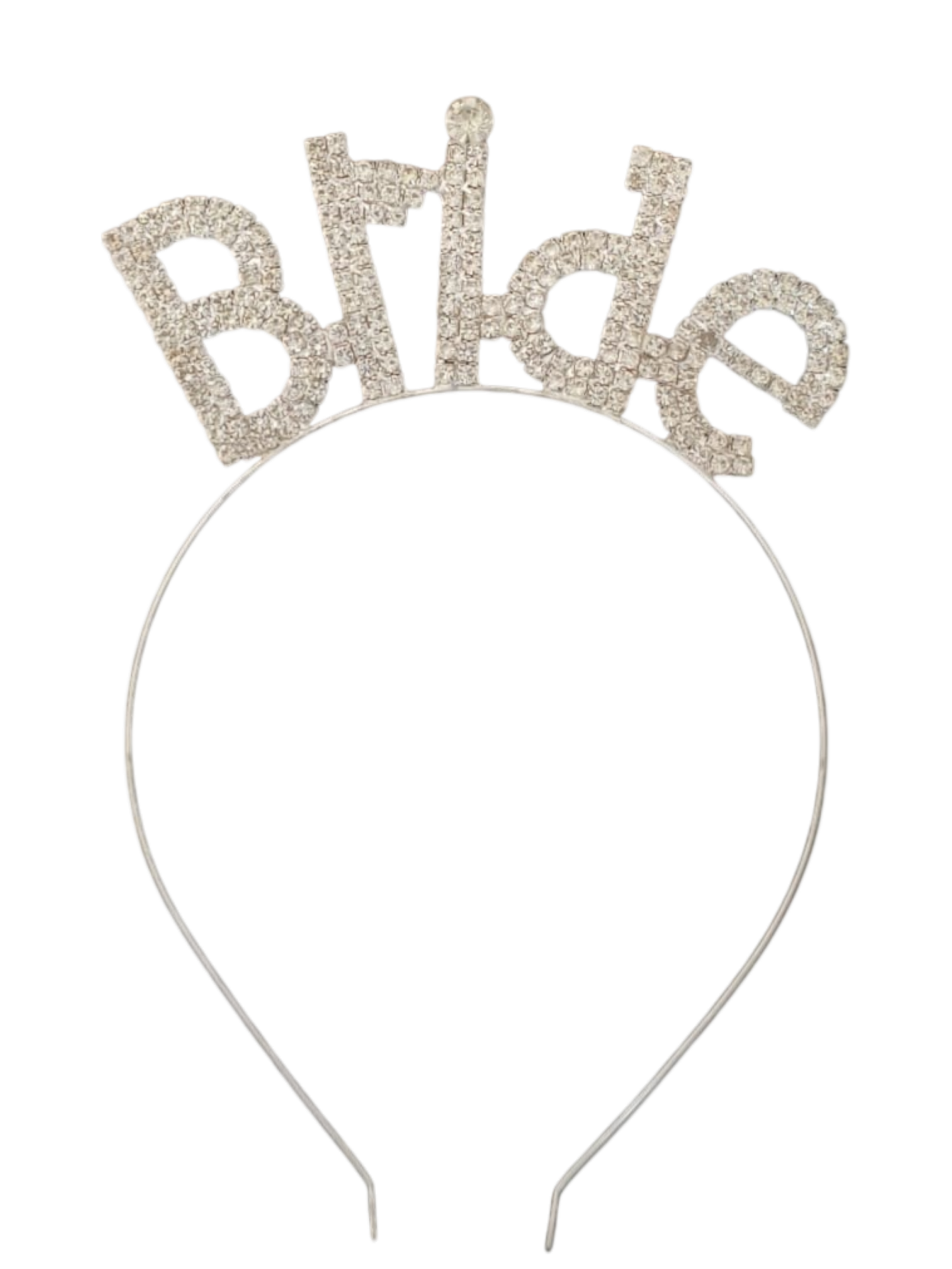 TAŞLI TAÇ BRİDE KALIN GÜMÜŞ