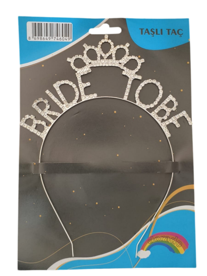 TAŞLI TAÇ BRİDE TOBE KRALİCE TAŞLI GÜMÜŞ