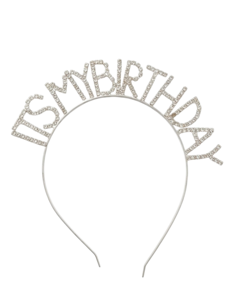 TAŞLI TAÇ İTS MY BİRTHDAY GÜMÜŞ