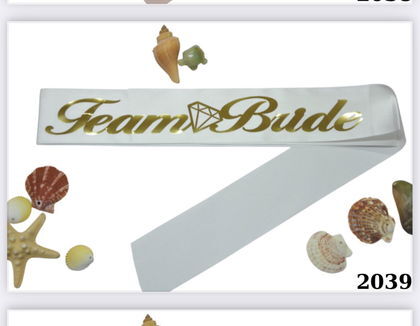 TEAM BRİDE KUMAŞ KUŞAK BEYAZ GOLD