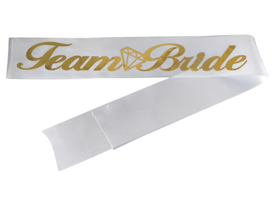 TEAM BRİDE KUMAŞ KUŞAK BEYAZ GOLD
