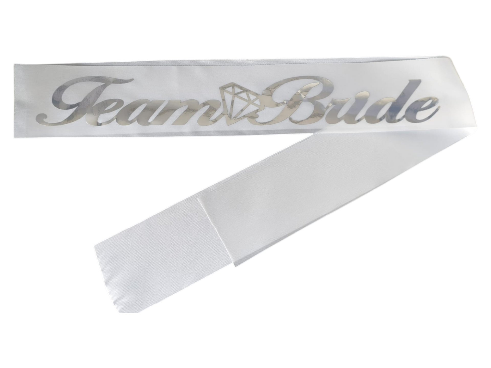 TEAM BRİDE KUMAŞ KUŞAK BEYAZ GÜMÜŞ