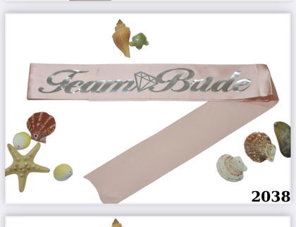 TEAM BRİDE KUMAŞ KUŞAK PEMBE GÜMÜŞ