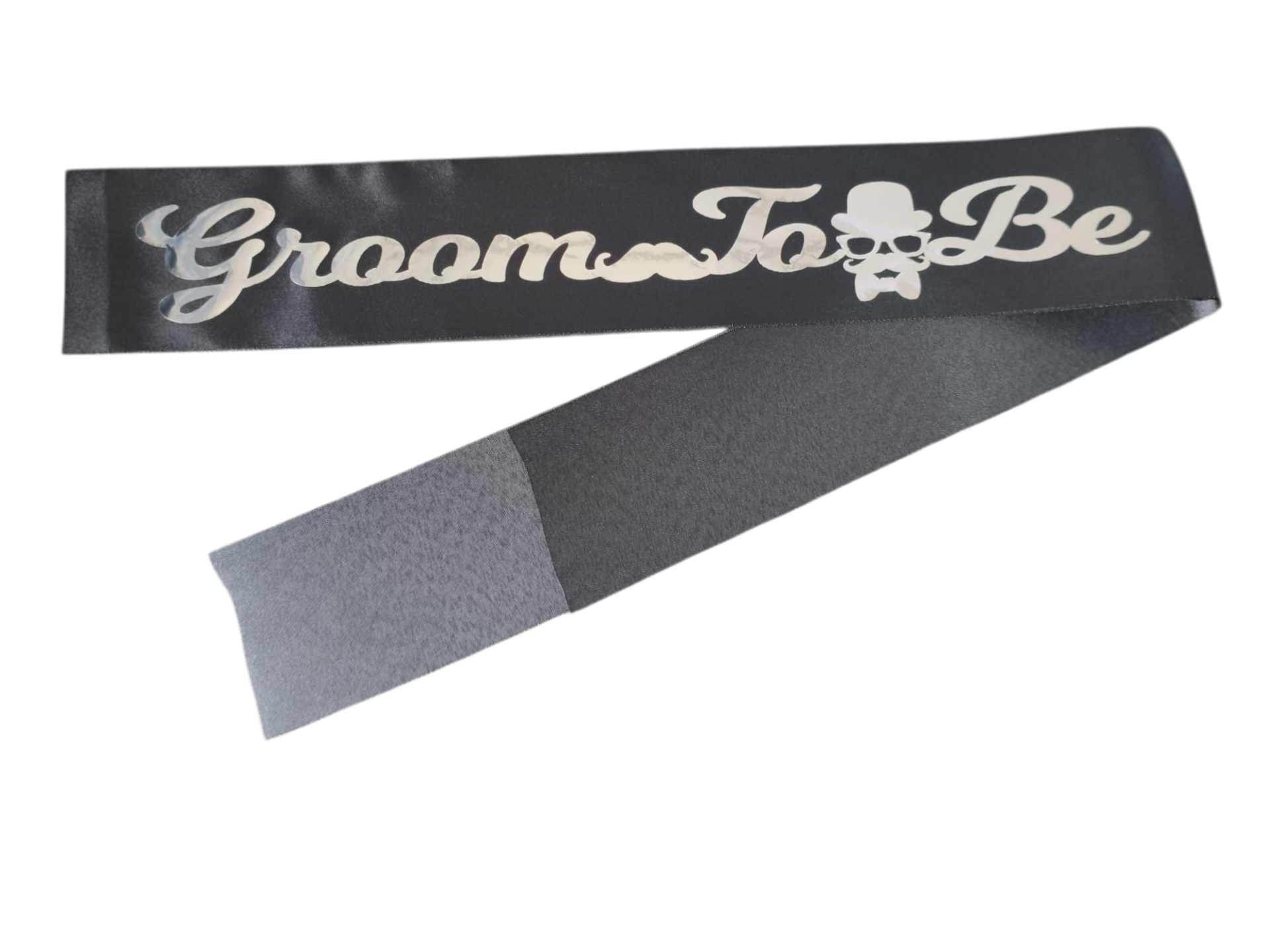 KUMAŞ KUŞAK GROOM TOBE SİYAH GÜMÜŞ