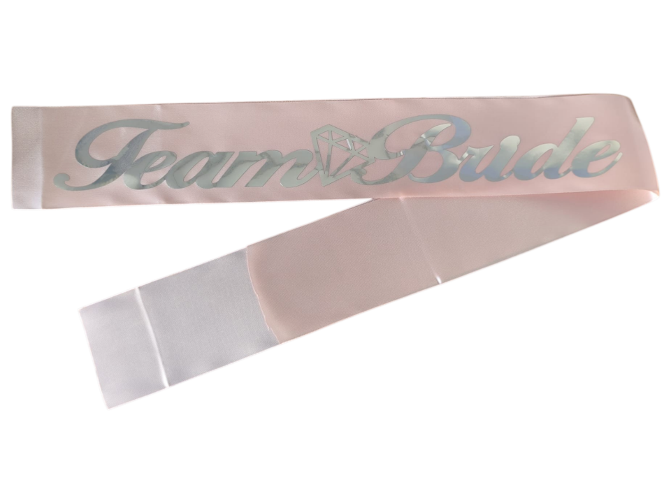 TEAM BRİDE KUMAŞ KUŞAK PEMBE GÜMÜŞ