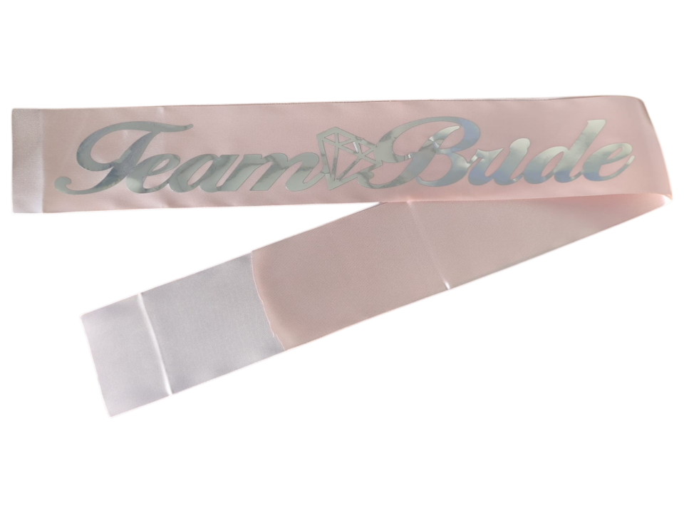 TEAM BRİDE KUMAŞ KUŞAK PEMBE GÜMÜŞ