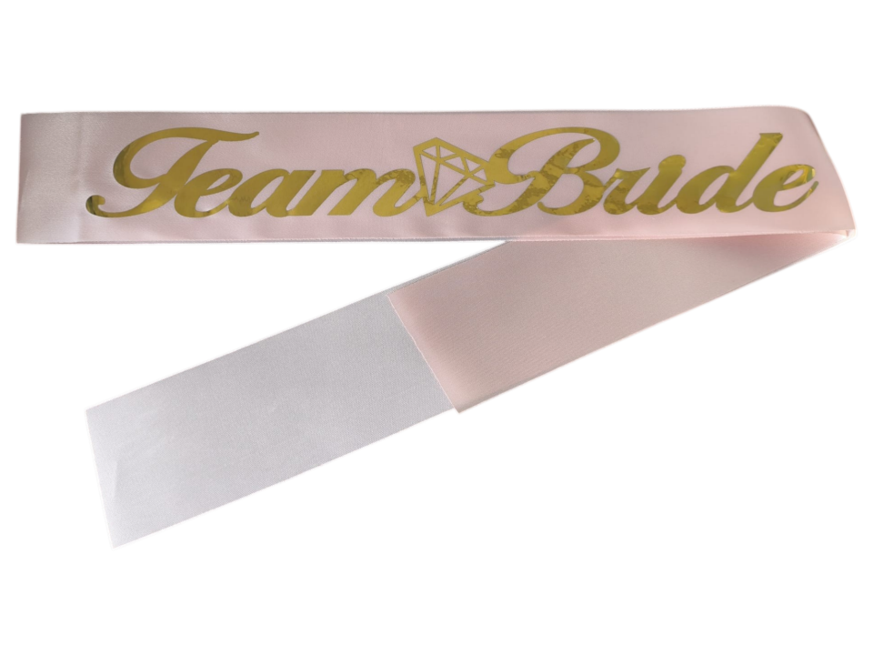 TEAM BRİDE KUMAŞ KUŞAK PEMBEYE GOLD