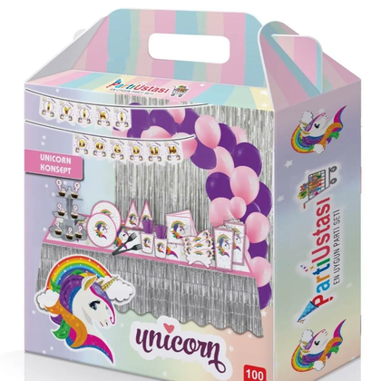 UNİCORN İYİ Kİ DOĞDUN 100 PARÇA FULL SET