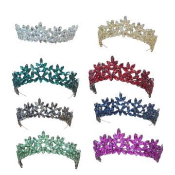 YENİ MODEL RENKLİ TAŞLI TAÇ