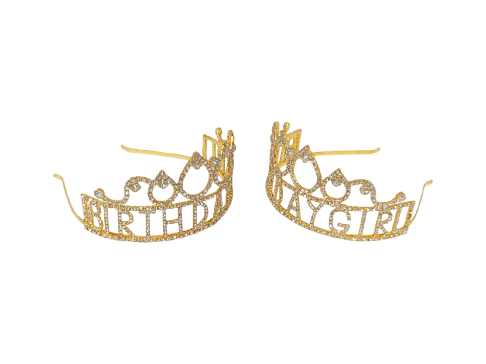 YUVARLAK TAŞLI TAÇ BIRTHDAY GİRL GOLD