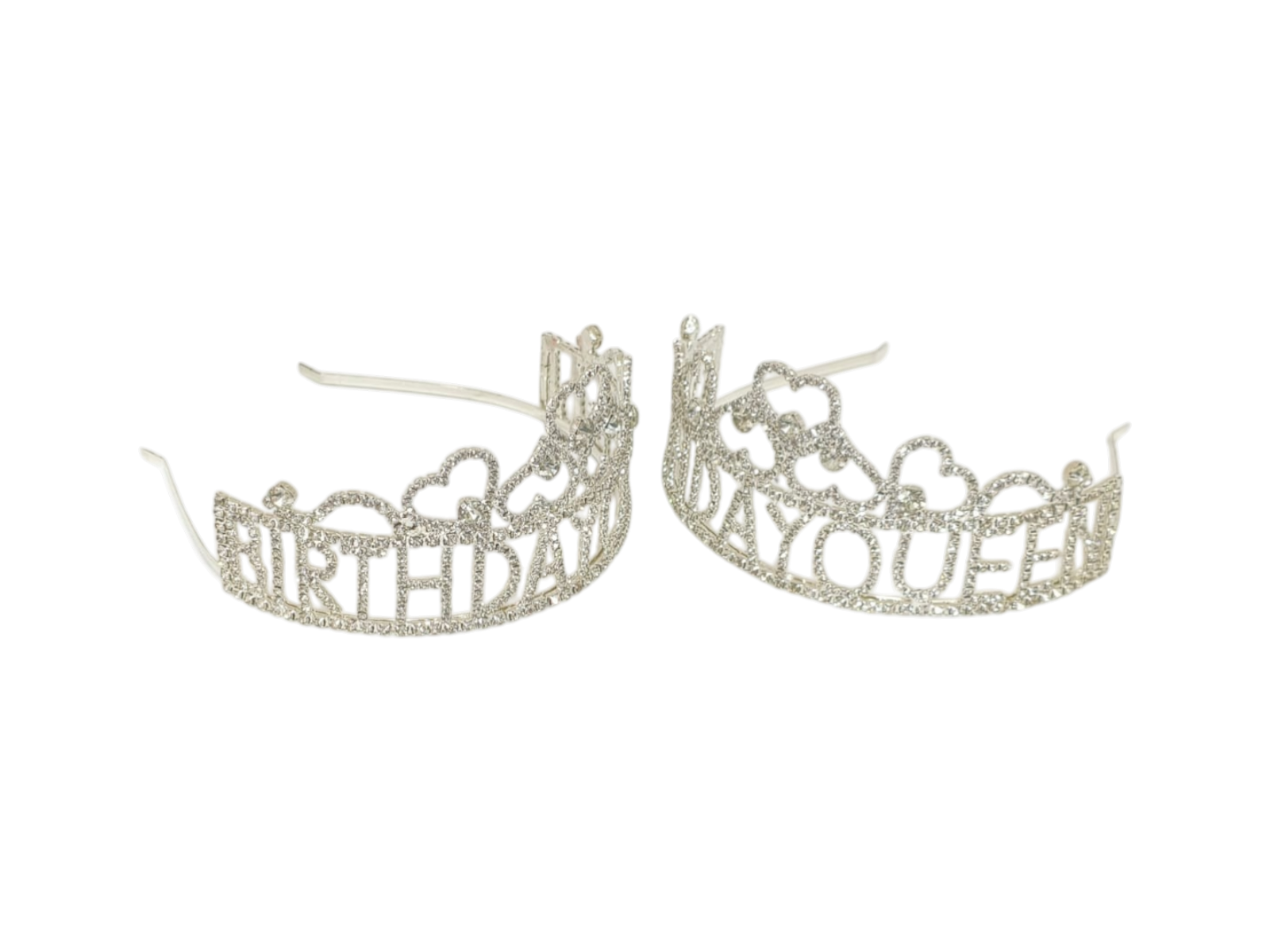 YUVARLAK TAŞLI TAÇ BİRTHDAY QUEEN GÜMÜŞ