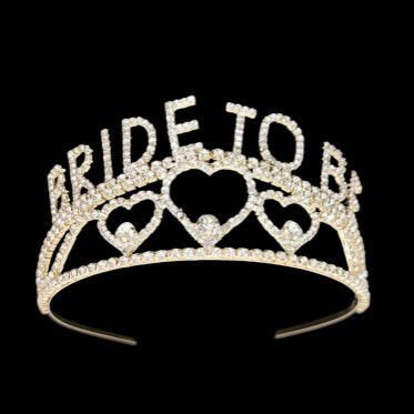 YUVARLAK TAŞLI TAÇ BRİDE TOBE GOLD