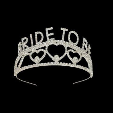 YUVARLAK TAŞLI TAÇ BRİDE TOBE GÜMÜŞ