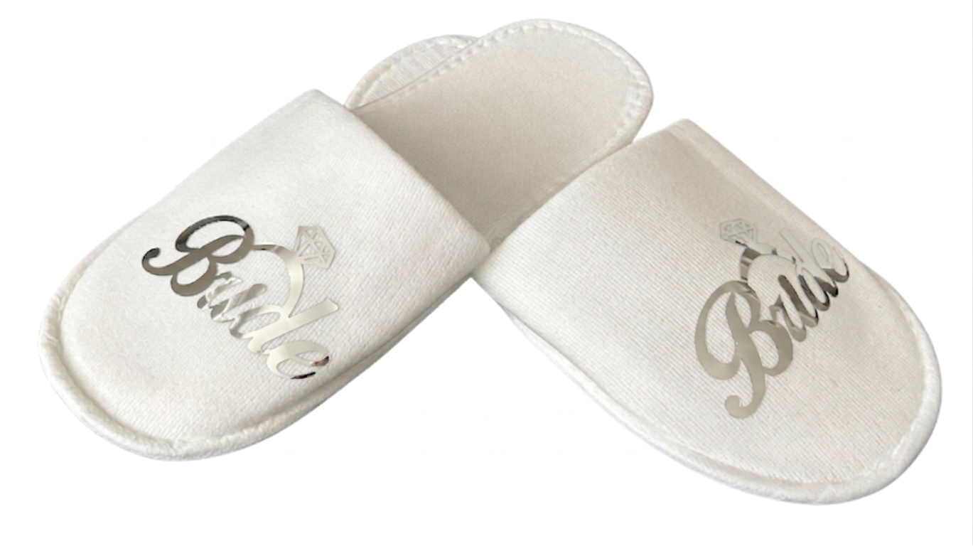 BRIDE TERLİK BASKILI GÜMÜŞ