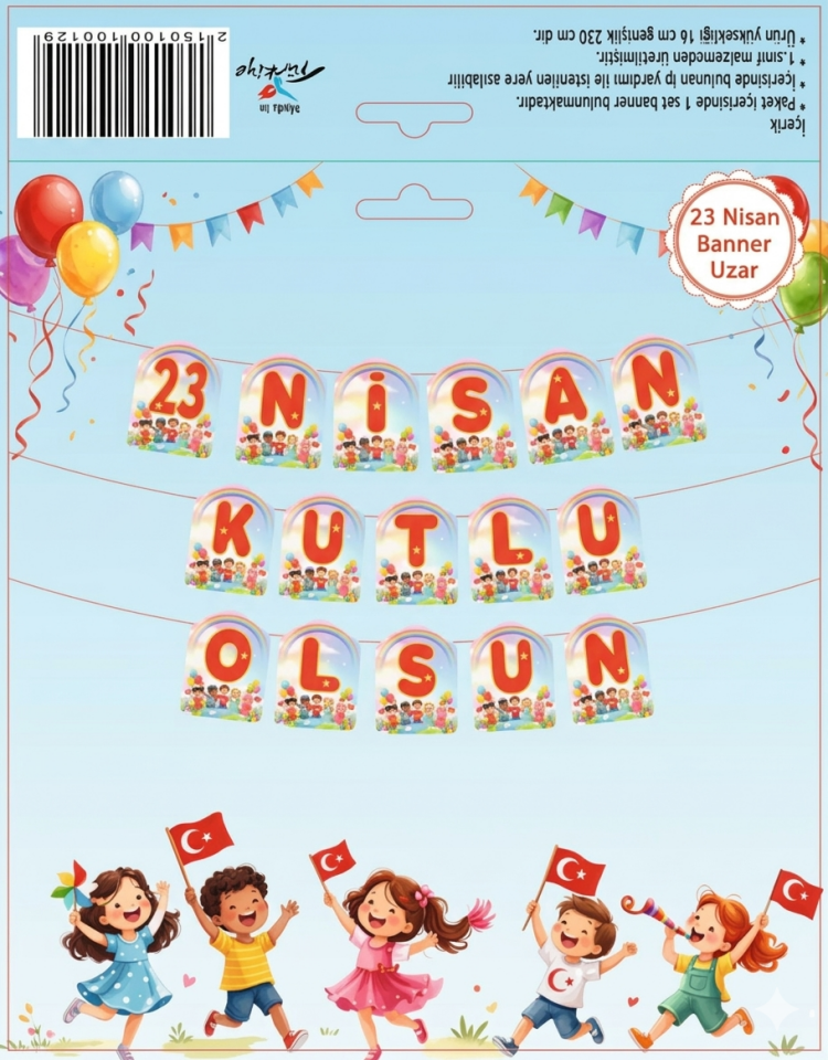 23 NİSAN KUTLU OLSUN BANNER