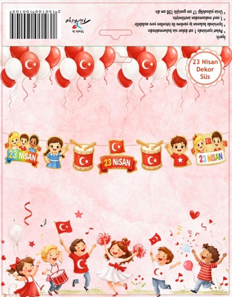 23 NİSAN DEKORATİF BANNER