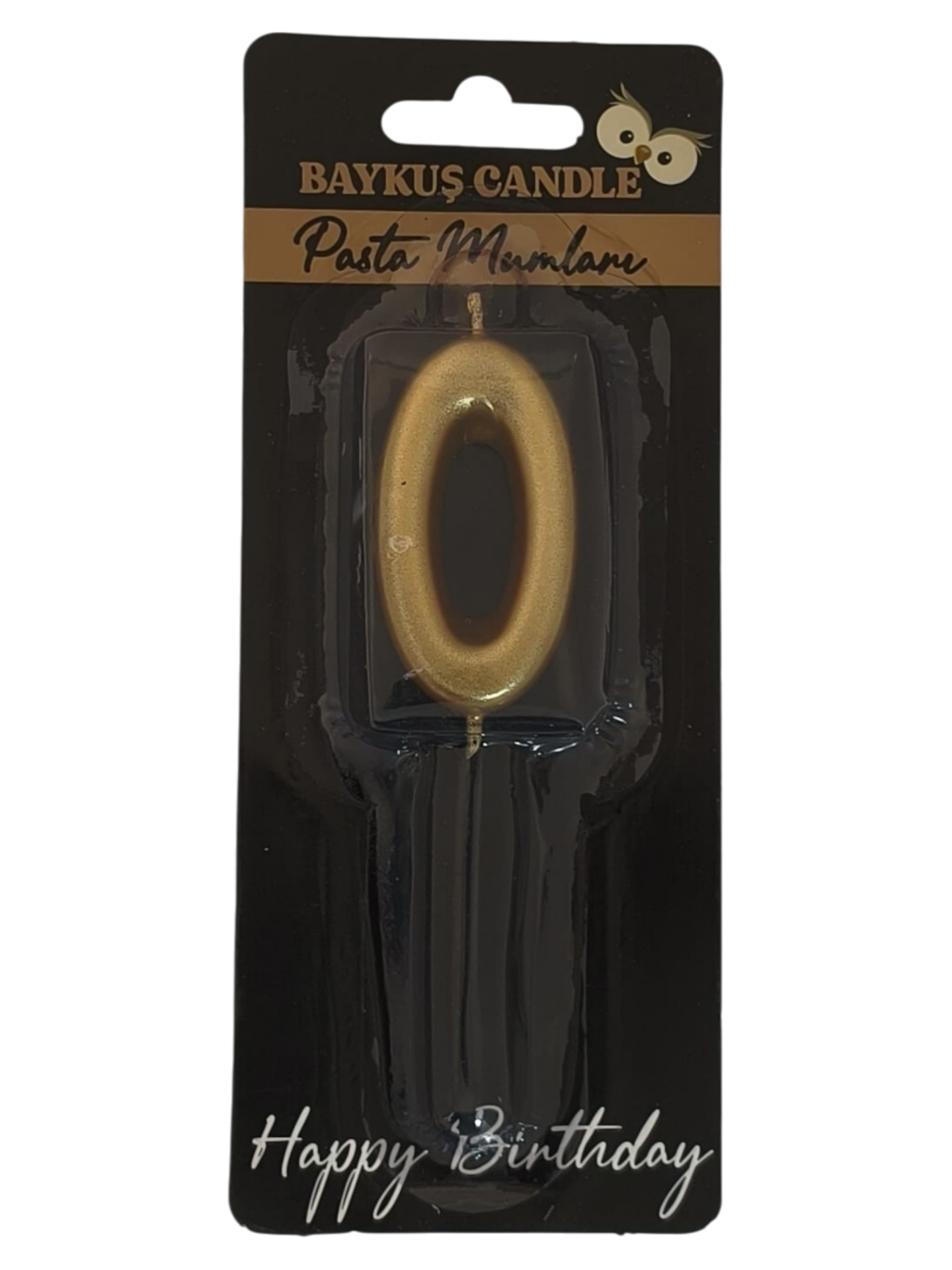 24 ' LÜ 5 CM RAKAM MUM GOLD 0