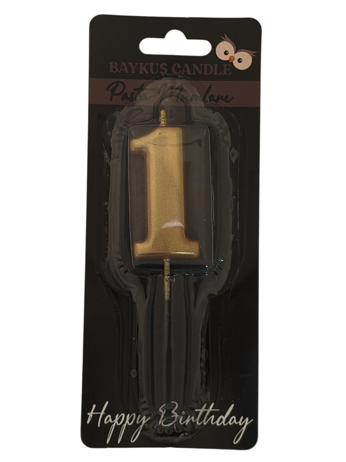 24 ' LÜ 5 CM RAKAM MUM GOLD 1