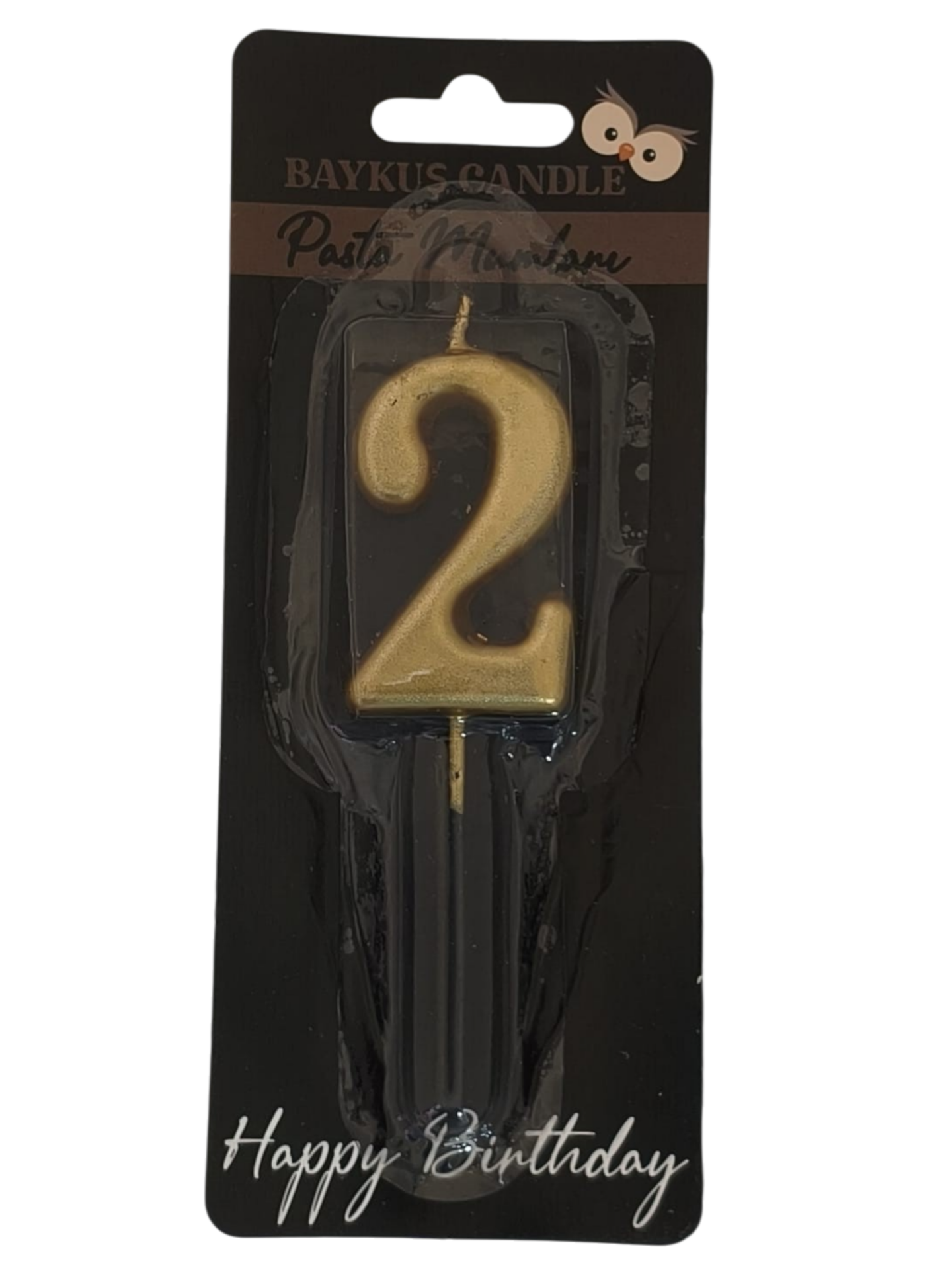 24 ' LÜ 5 CM RAKAM MUM GOLD 2