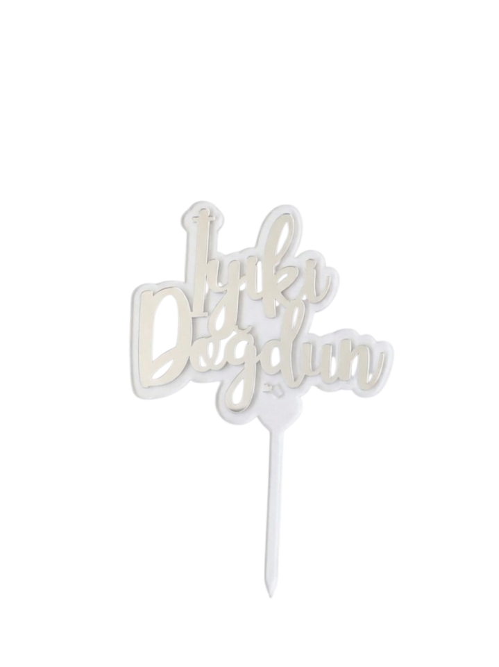 KUTULU PASTA YAZISI İYİKİ DOĞDUN GÜMÜŞ