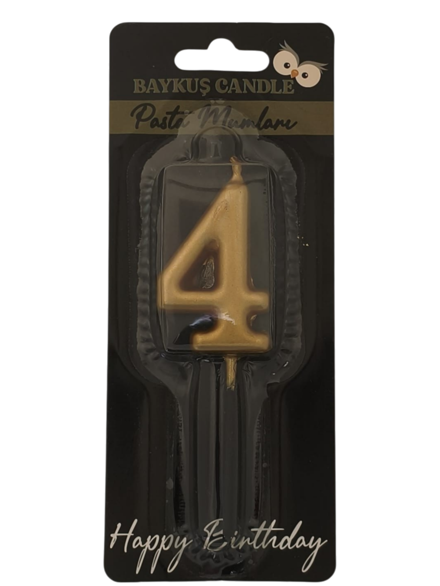 24 ' LÜ 5 CM RAKAM MUM GOLD 4