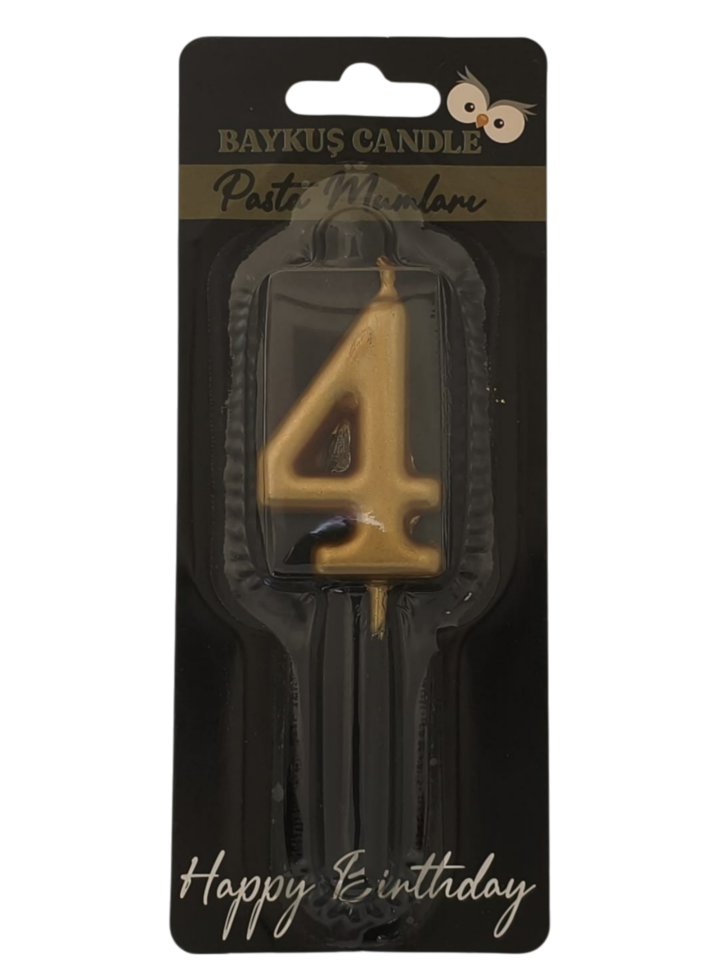 24 ' LÜ 5 CM RAKAM MUM GOLD 4