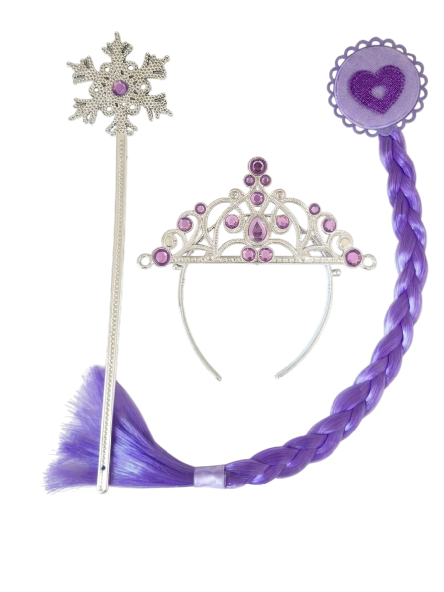 İTHAL KROMİ SAÇ ASA TAÇ SET