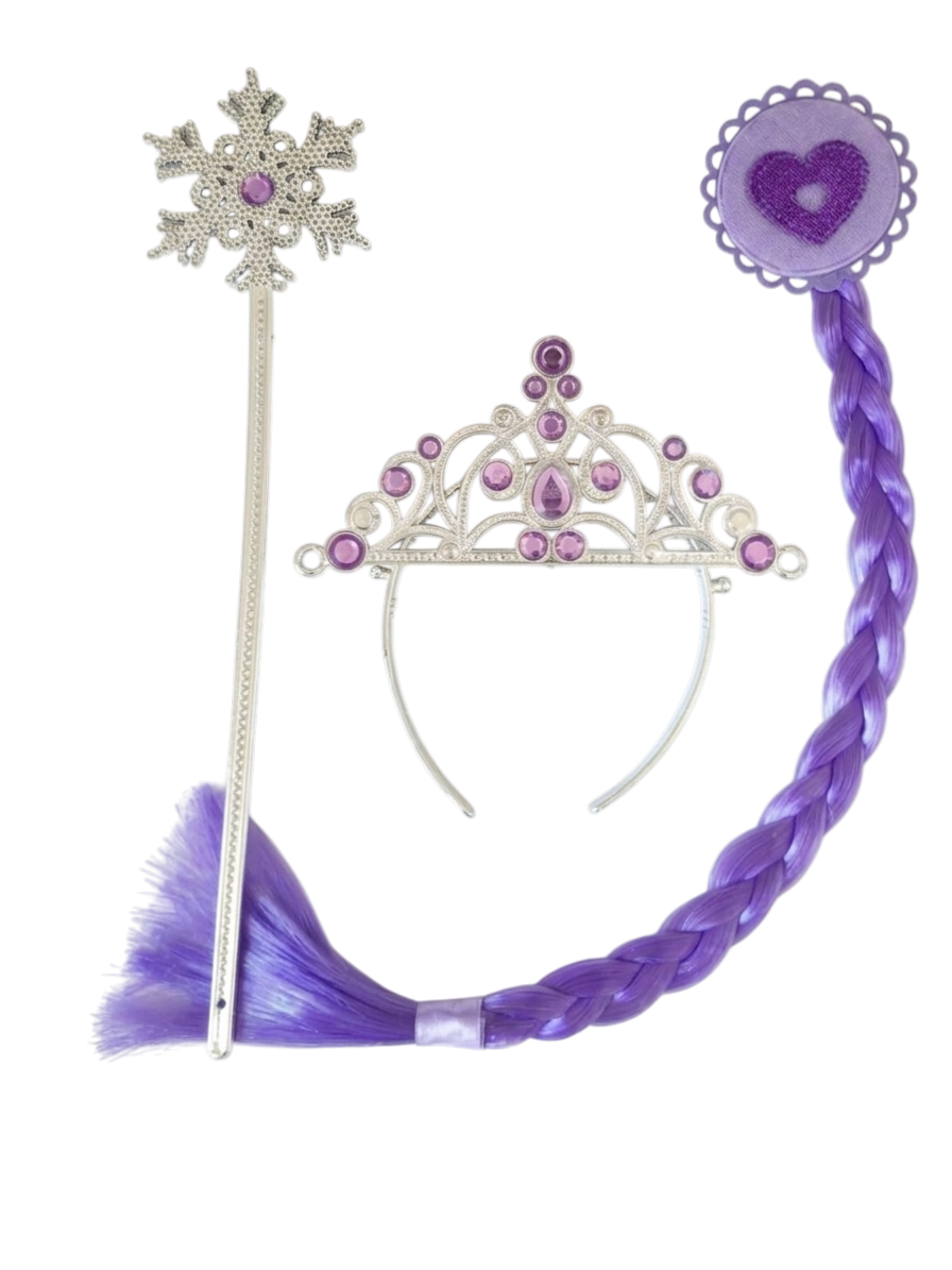 İTHAL KROMİ SAÇ ASA TAÇ SET