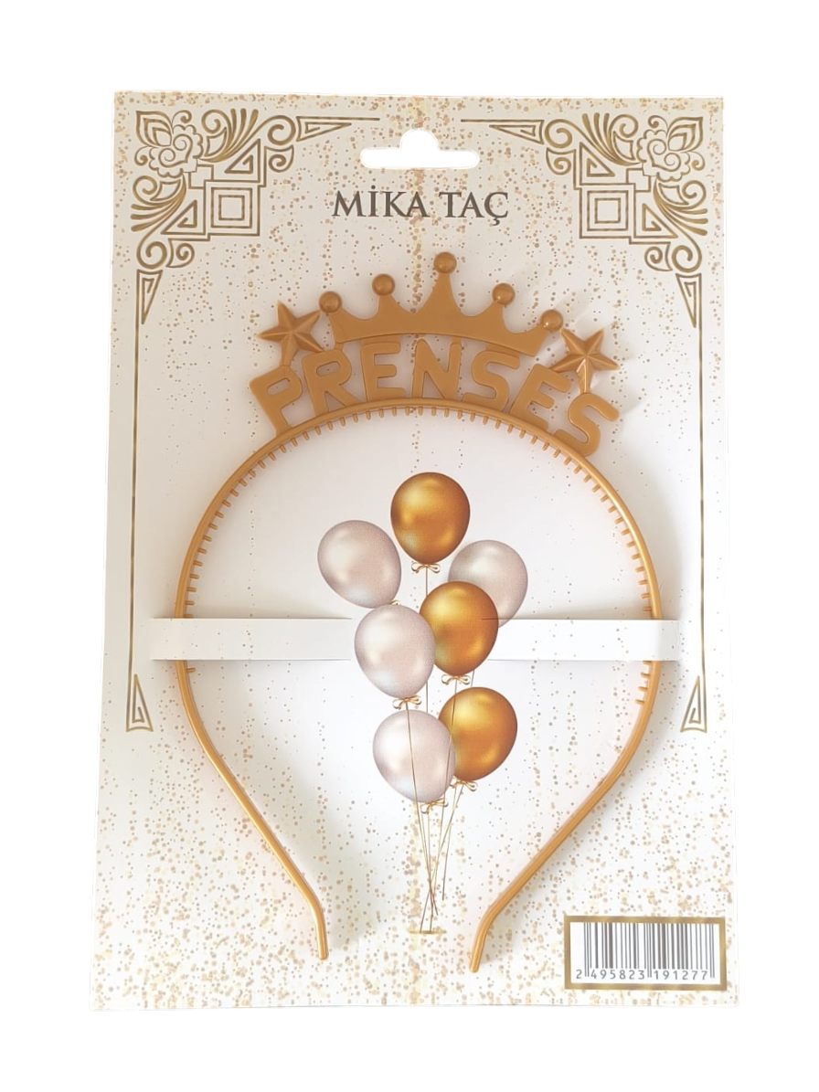 MİKA TAÇ PRENSES MAT GOLD