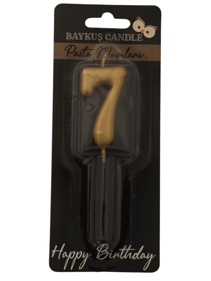 24 ' LÜ 5 CM RAKAM MUM GOLD 7