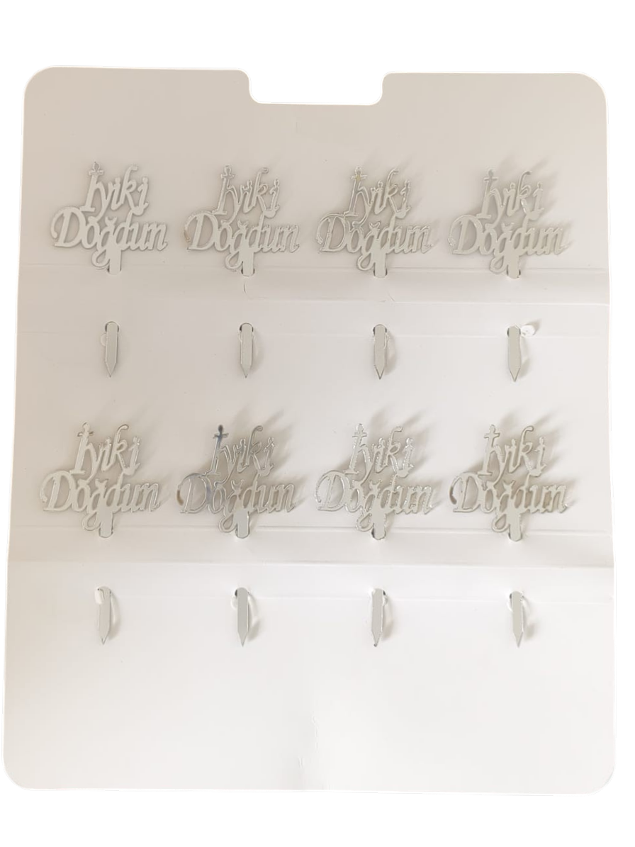 8'Lİ PLEKSİ KÜRDAN İYİKİ DOĞDUN GÜMÜŞ