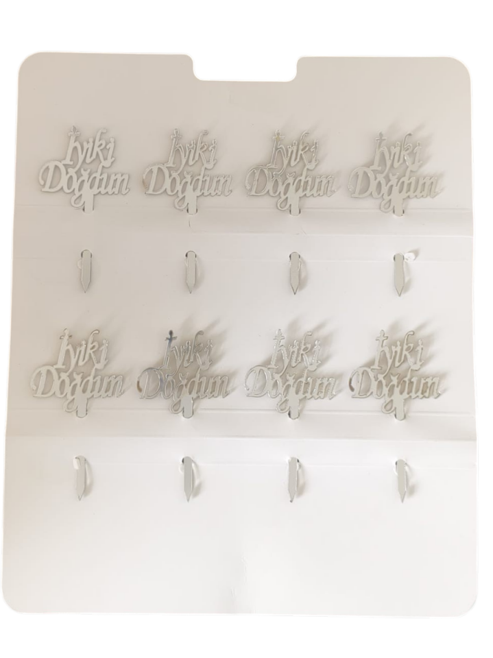 8'Lİ PLEKSİ KÜRDAN İYİKİ DOĞDUN GÜMÜŞ