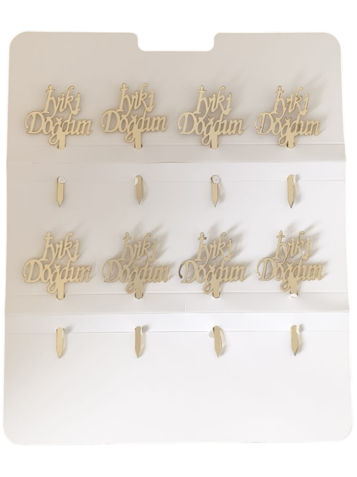 8'Lİ PLEKSİ KÜRDAN İYİKİ DOĞDUN GOLD