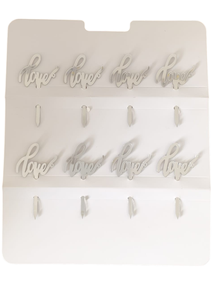 8'Lİ PLEKSİ KÜRDAN LOVE GÜMÜŞ